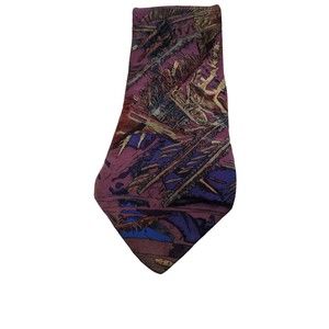 Molecular Expressions Men's Neck Tie Cocktail Art Novelty Abstract Purple USA